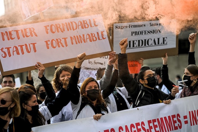 manifestation des sages-femmes