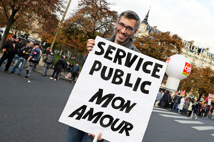 Manifestation Services Publics, Paris oct 2017