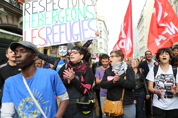 France: People gather in Paris in solidarity with migrants