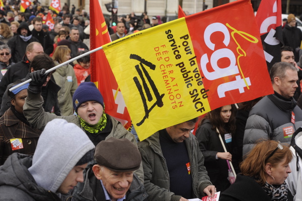Manif  contre  le projet de Ç Loi Travail-El KhomriÈ