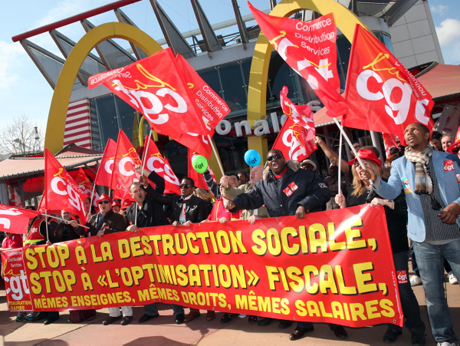 Manif Mc DO, Disneyland avril 2016