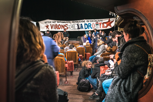 Comedie Francaise (French Comedia) has been occupied during the night