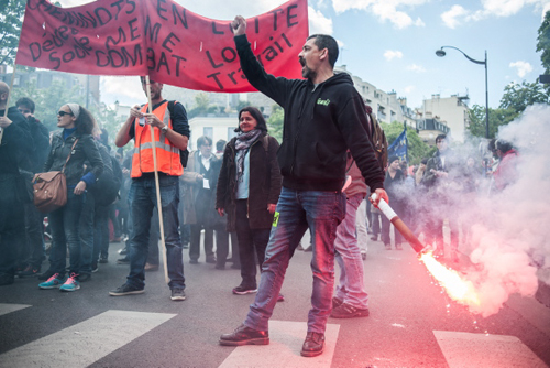 Demonstration against Labor Act in Paris