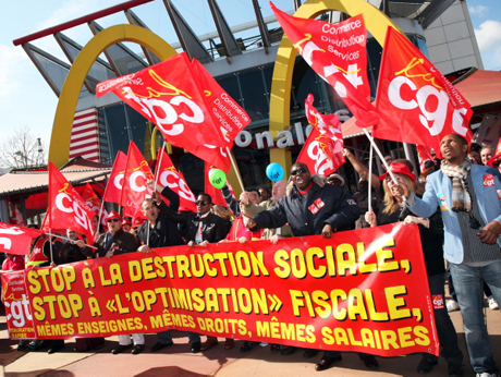 Manif Mc DO, Disneyland avril 2016