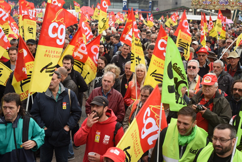 Manifestation des cheminots