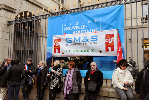 Manifestation GM&S industry