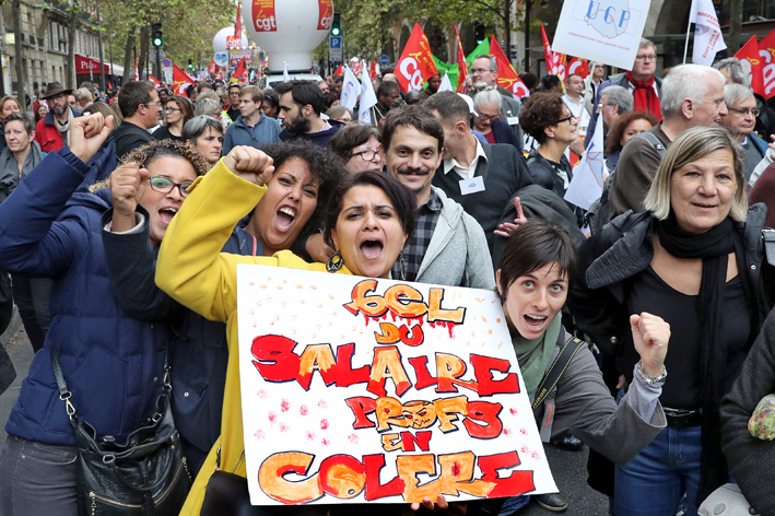 Manifestation Services Publics, Paris oct 2017