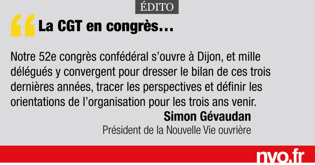 NVO, la Nouvelle vie ouvriere, le journal de l’actualité sociale, syndicale et juridique