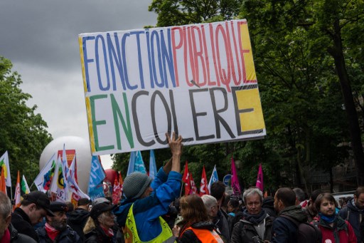 Manifestation à Paris pour la fonction publique