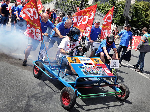 Manifestation GM&S au ministère de l'Économie, Paris juin 2017