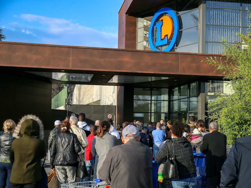 FRANCE - ECONOMY - EPIDEMIC - COVID 19 - HYPERMARKET - LECLERC