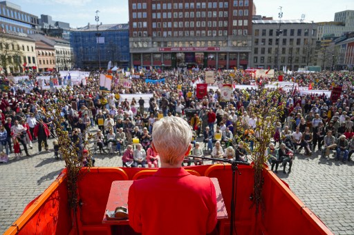 NORWAY-MAYDAY-POLITICS-LABOUR
