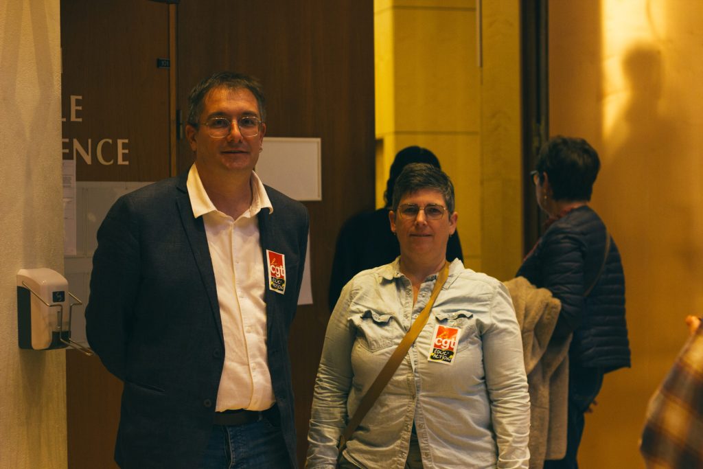 Pierre Chapa et Sophie Ollivier à la Cité judiciaire de Rennes