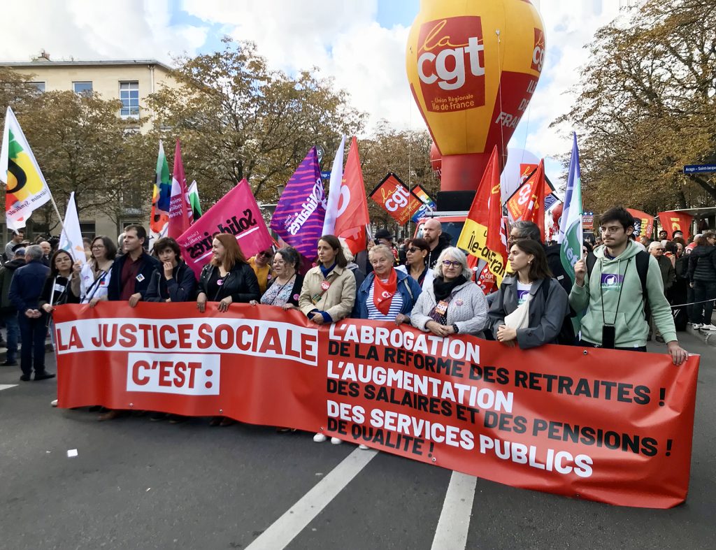 manifestation parisienne du 1er octobre 2024