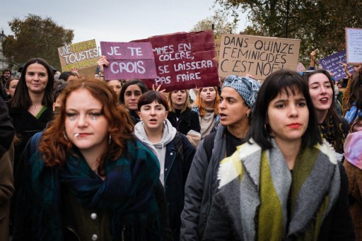 FRANCE - NOUS TOUTES DEMONSTRATION FOR THE INTERNATIONAL DAY FOR THE ELIMINATION OF VIOLENCE AGAINST WOMEN