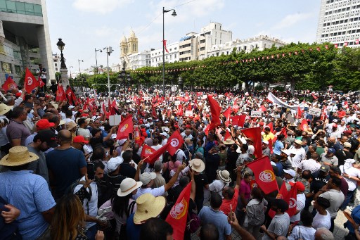 TUNISIA-POLITICS-DEMONSTRATION