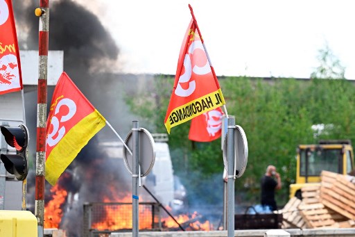 FRANCE-INDUSTRY-ECONOMY-STEEL-NOVASCO-STRIKE