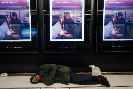 FRANCE-POVERTY-HOMELESSNESS