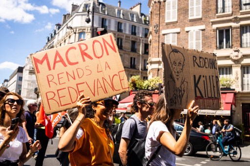 FRANCE - DEMONSTRATION AND STRIKE FOR SAVE THE PUBLIC AUDIOVISUAL