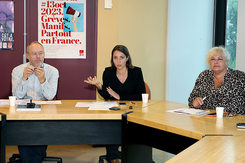 Conference de presse Sophie Binet Montreuil 21 septembre 2023