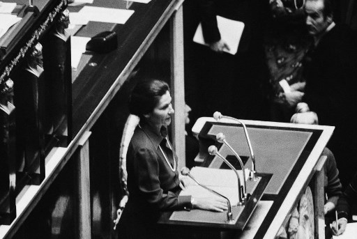 FRANCE-POLITICS-GOVERNMENT-SIMONE VEIL-ABORTION